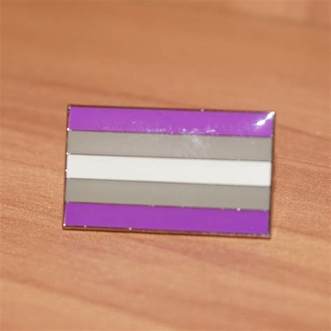 Grayace Gray Asexual Pride Small Enamel Pin Pridepoint