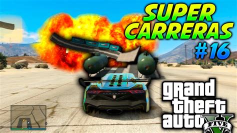 Gta V Online Super Carreras Mega Looping Tornado De Rampas Y