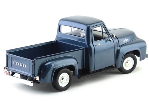 1953 Ford F 100 Pickup Azul Marino 118 Lucky Diecast 92148