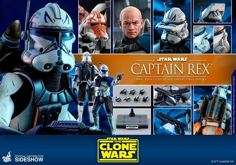 Hot Toys Star Wars Captain Rex 1 6 Scale Clone Wars Figure Kapow Toys