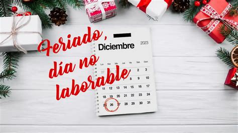 Para los trabajadores públicos día no laborable el 26 de diciembre