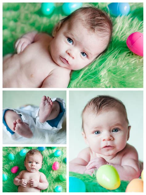 A simple easter photoshoot for a 3 month old by Dana Pugh in Tulsa ...