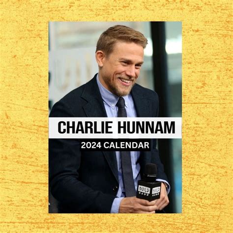 Charlie Hunnam Calendar 2024 Vol 2 Wall Calendar Gift For Etsy Canada