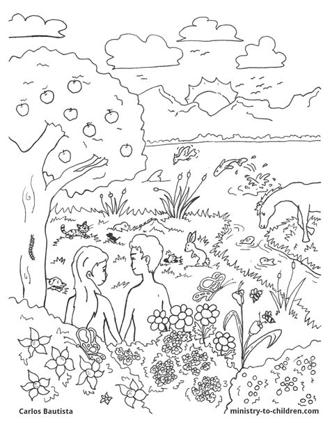 Creation Coloring Pages For Preschoolers at GetDrawings | Free download