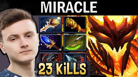 Shadow Fiend Dota Miracle With Kills Bkb Dota Gameplay