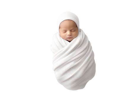 Ai Generated Newborn Baby Happy Over Isolated On Transparent