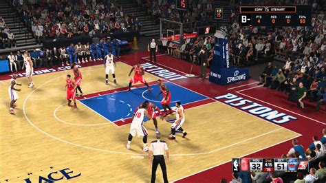 Nba 2k15 Mycareer Houston Rockets Vs Detroit Pistons Xbox One Youtube