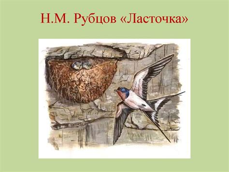 Анализ стихотворения Н. М. Рубцова «Ласточка» - презентация онлайн