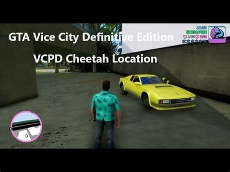 GTA Vice City Definitive Edition VCPD Cheetah Location YouTube