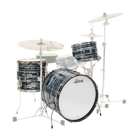 Ludwig Club Date 20 Downbeat 3 Piece Shell Pack Blue Strata Sky Music