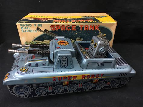 Horikawa Toy Friction Tin Made In Japan Space Tank Super Robot