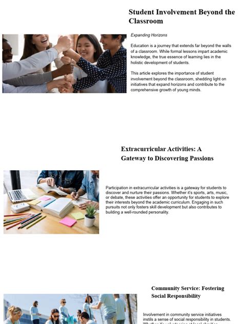 student involvement   classroom  mentorship science