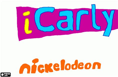 iCarly Logo coloring page, printable iCarly Logo