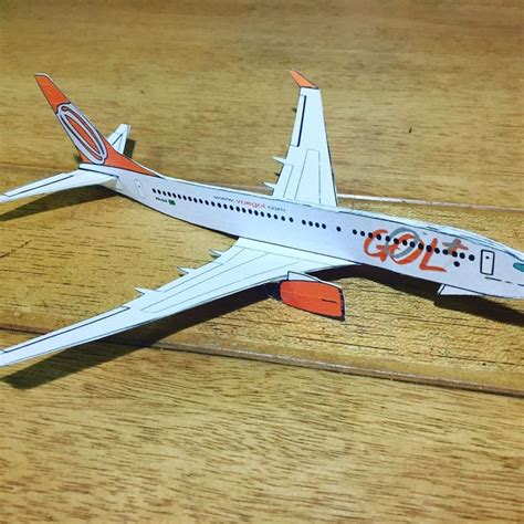 Papercraft Boeing Gol Paperplane Aeromodelismo Avi O