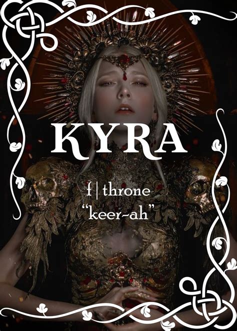 Female Fantasy Name Kyra Fantasy Names Female Fantasy Names