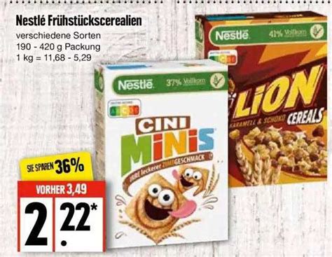 Nestlé Frühstückscerealien Angebot bei EDEKA