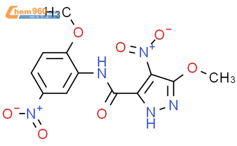 515176 75 7 3 Methoxy N 2 Methoxy 5 Nitrophenyl 4 Nitro 1H Pyrazole 5