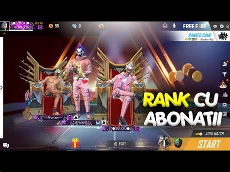 Live Jucam Rank Cu Abonatii Free Fire Romania Youtube