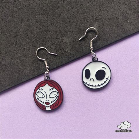 Brinco Jack Skellington E Sally O Estranho Mundo De Jack Shopee Brasil