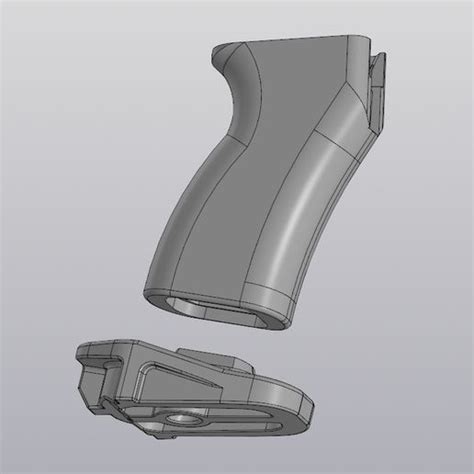 Télécharger Le Fichier Stl Poignée De Pistolet Ak Airsoft • Objet