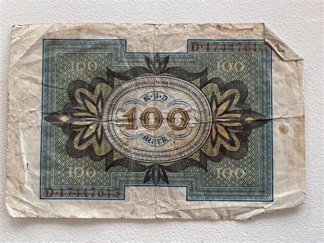 DR Reichs Mark Banknote Kaufen Auf Ricardo