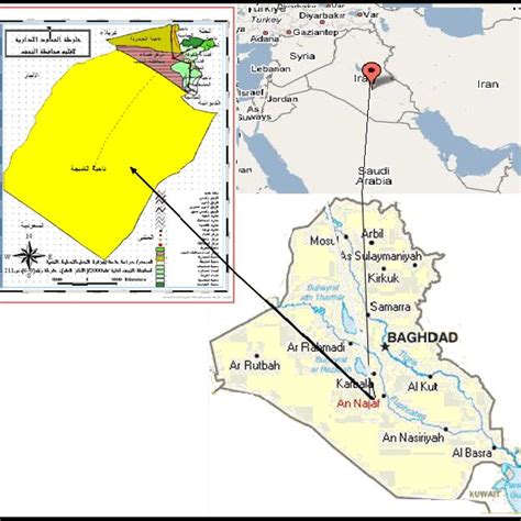 The Location Of The City Of Najaf Download Scientific Diagram