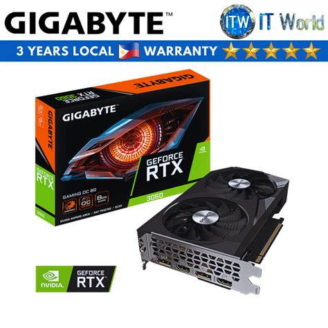 Gigabyte Geforce Rtx 3060 Gaming Oc 8gb Gddr6 Rev 20 Gv N3060gaming Oc 8gd 20 Graphic Card