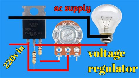 Simply Voltage Regulator Ac Supply Voltage Regulator Voltage Divider Circuit Technical