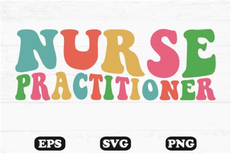 Nurse Practitioner Retro Wavy T Shirt Graphic By Hosneara 4767