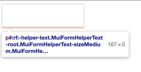 Text Field Helper Text Tag Getting Rendered For Null Helper Text