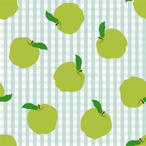 Abstract Apple Pattern Background Stock Vector Illustration Of Cute