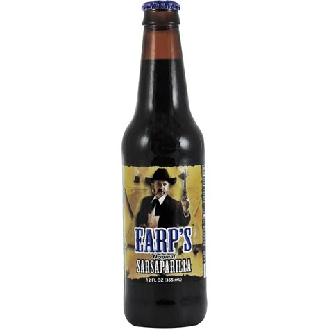 Earps Sarsaparilla 12 Oz Bottle Blue Dog Beverage