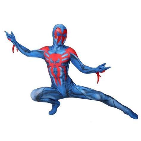 Spider Man 2099 Miguel Ohara Cosplay Costume Into The Spider Verse