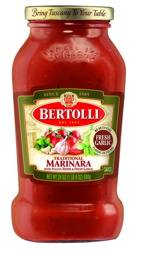 Bertolli Traditional Marinara With Italian Herbs And Fresh Garlic Pasta Sauce 24 Oz