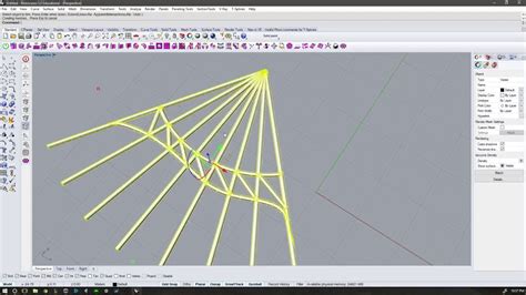 Ruled Surface In Rhino With Supporting Truss Youtube