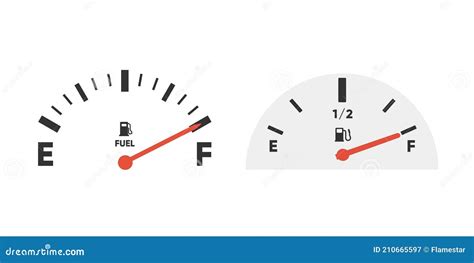 ícone Do Medidor De Combustível Indicador De Gasolina Indicador De