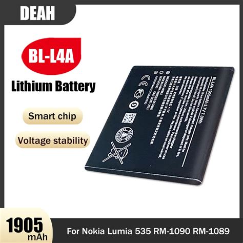 Pcs V Mah Bl L A Bl L A Bll A Rechargable Lithium Battery For