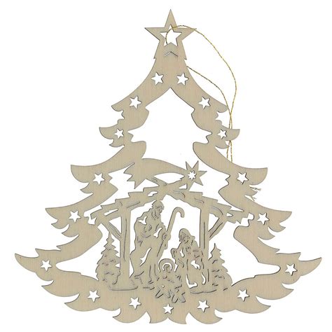 Decoraci N Navidad Rbol Con Pesebre Madera Parasceve Ecommerce