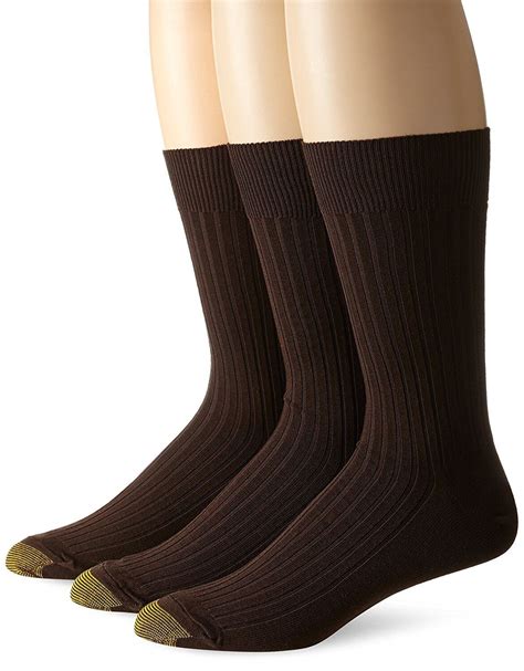 Gold Toe Mens Canterbury Cotton Crew Dress Socks 3 Pairs Ebay