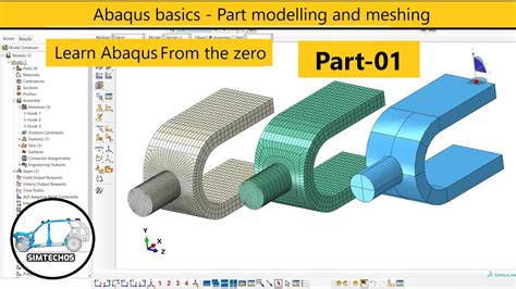 Abaqus Basics 01 Part Modelling And Meshing Youtube