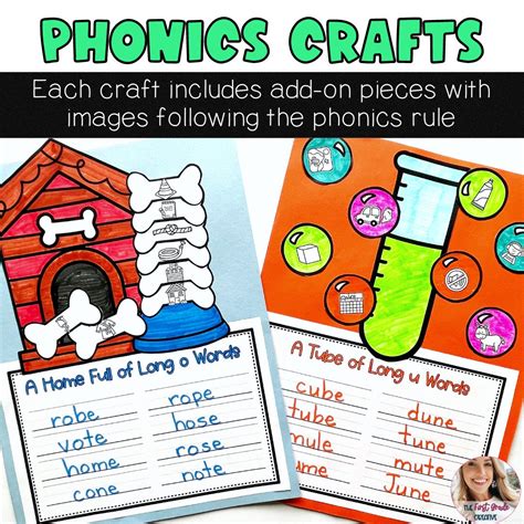 Cvce Words Long Vowel Crafts Phonics Activities Elementary Phonics