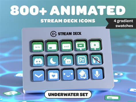 Animated Underwater Stream Deck Icons Streamer Twitch Etsy