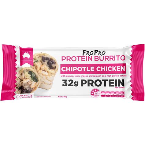 Fropro Protein Burrito Chipotle Chicken 245g Woolworths