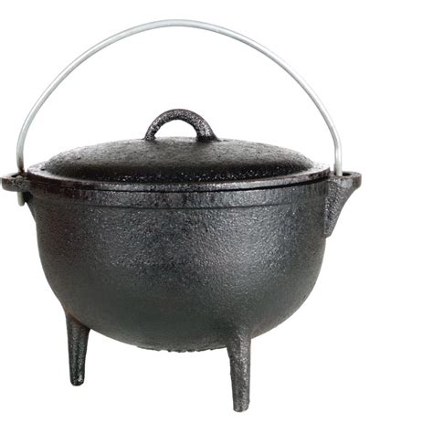 Cajun Classic 1 Quart Seasoned Cast Iron Camp Pot With Legs Gl1045ss