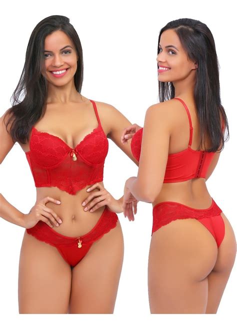 Kit Lingerie Renda Luxo Sutia E Calcinha Fio Lingeries Sexys Mercadolivre