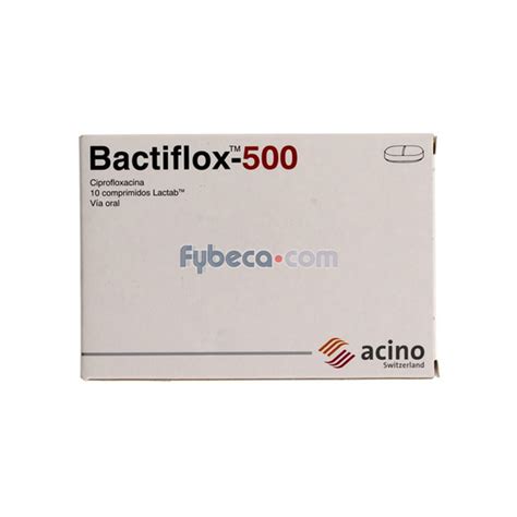 Bactiflox Comp 500 Mg C 10 Suelta Fybeca