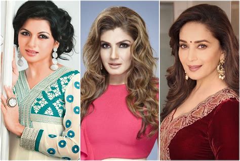 Madhuri Dixit Raveena Tandon Juhi Chawla Bhagyashree Kajol Are