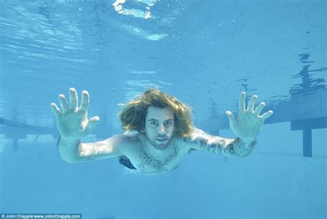 Nirvanas Nevermind Album Baby Recreates Iconic Photo 25 Years Later