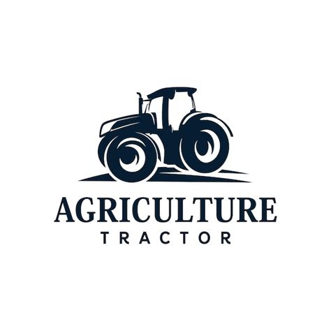 Tracteur Ferme Agriculture Logo Design Illustration Vectorielle