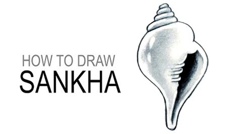 How To Draw Sankha Conch शङ्ख Youtube